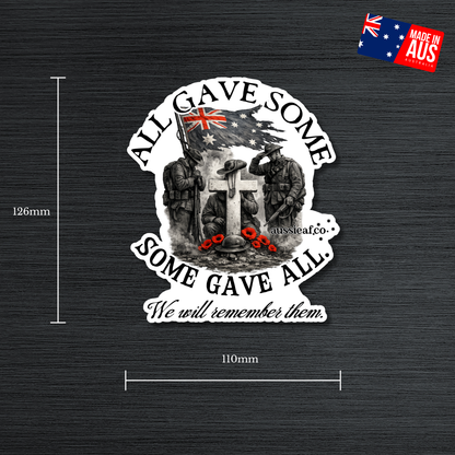 All Gave Some, Some Gave All UV Vinyl Bumper Sticker [Limited Edition]