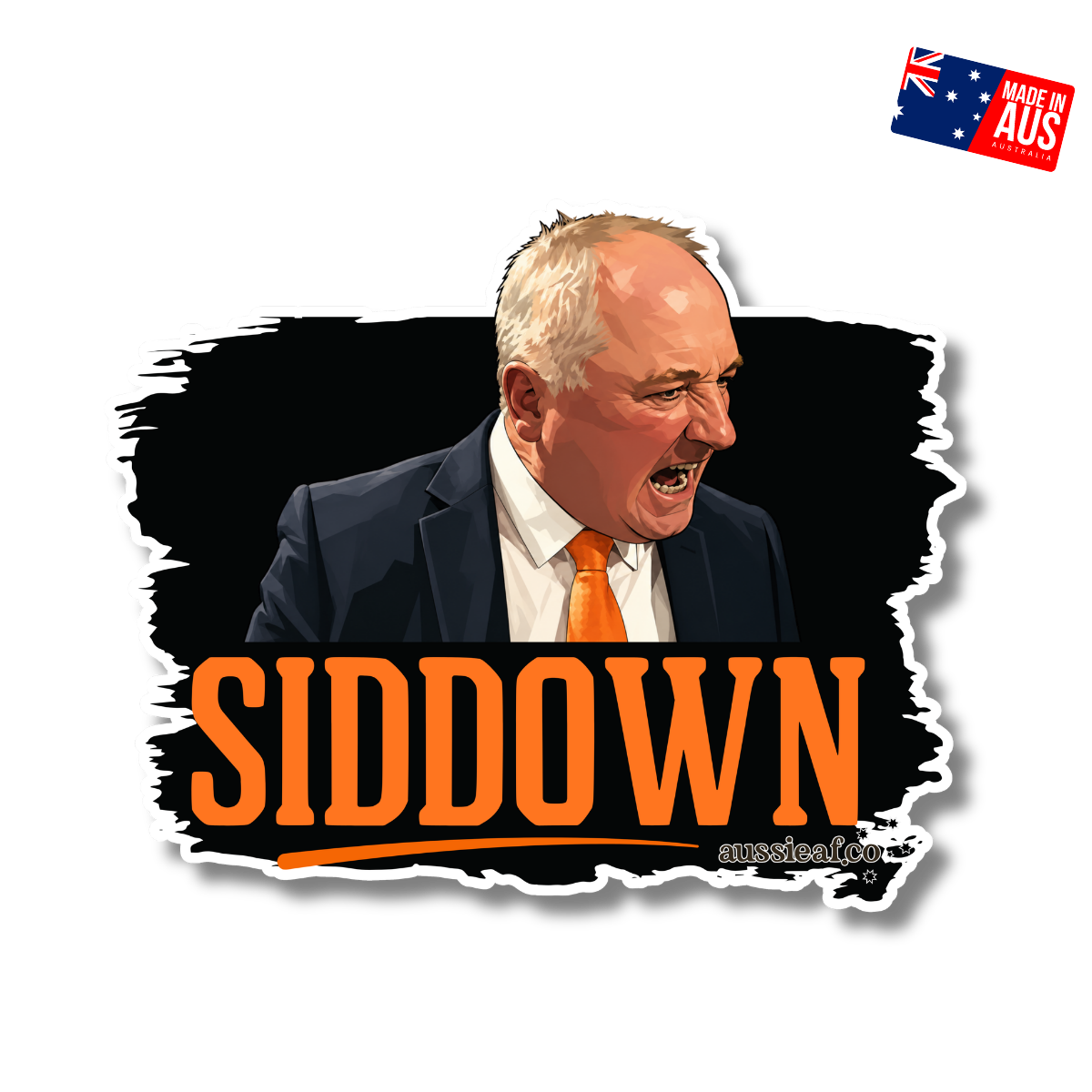 Siddown - Barnaby UV Vinyl Sticker [Limited Edition]