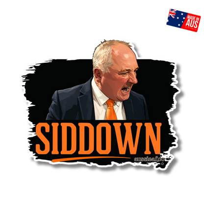 Siddown - Barnaby UV Vinyl Sticker [Limited Edition]
