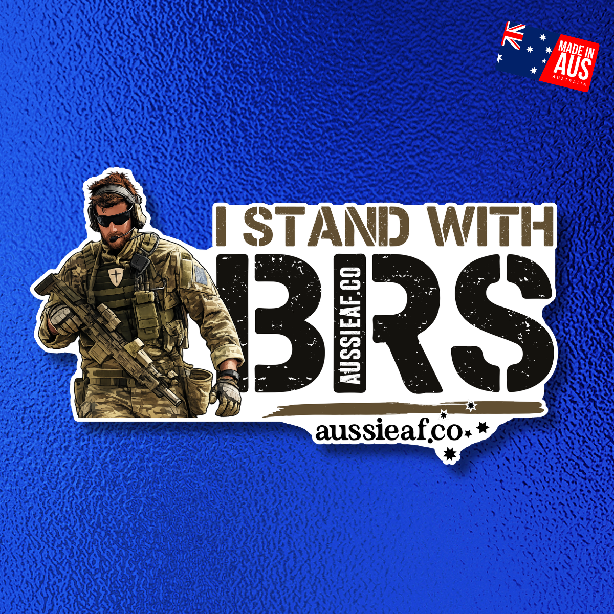 I Stand With BRS - UV Vinyl Bumper Sticker [Limited Edition]