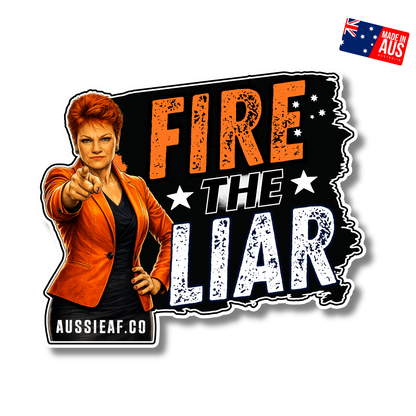 Fire the Liar | Orange Party... UV Vinyl Sticker [Limited Edition]