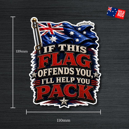 If This Flag Offends You - UV Vinyl Sticker [Limited Edition]