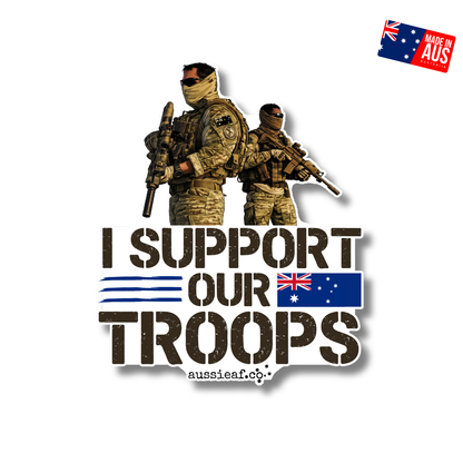 I Support Our Troops UV Vinyl Bumper Sticker [Limited Edition]