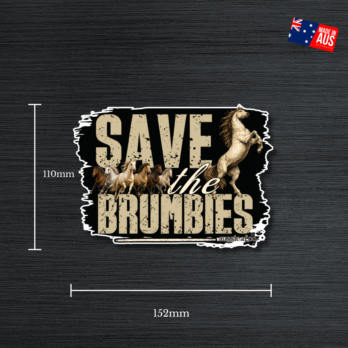 Save the Brumbies.. UV Vinyl Sticker [Limited Edition]