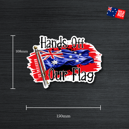 Hands Off Our Flag V2 UV Vinyl Sticker [Limited Edition]