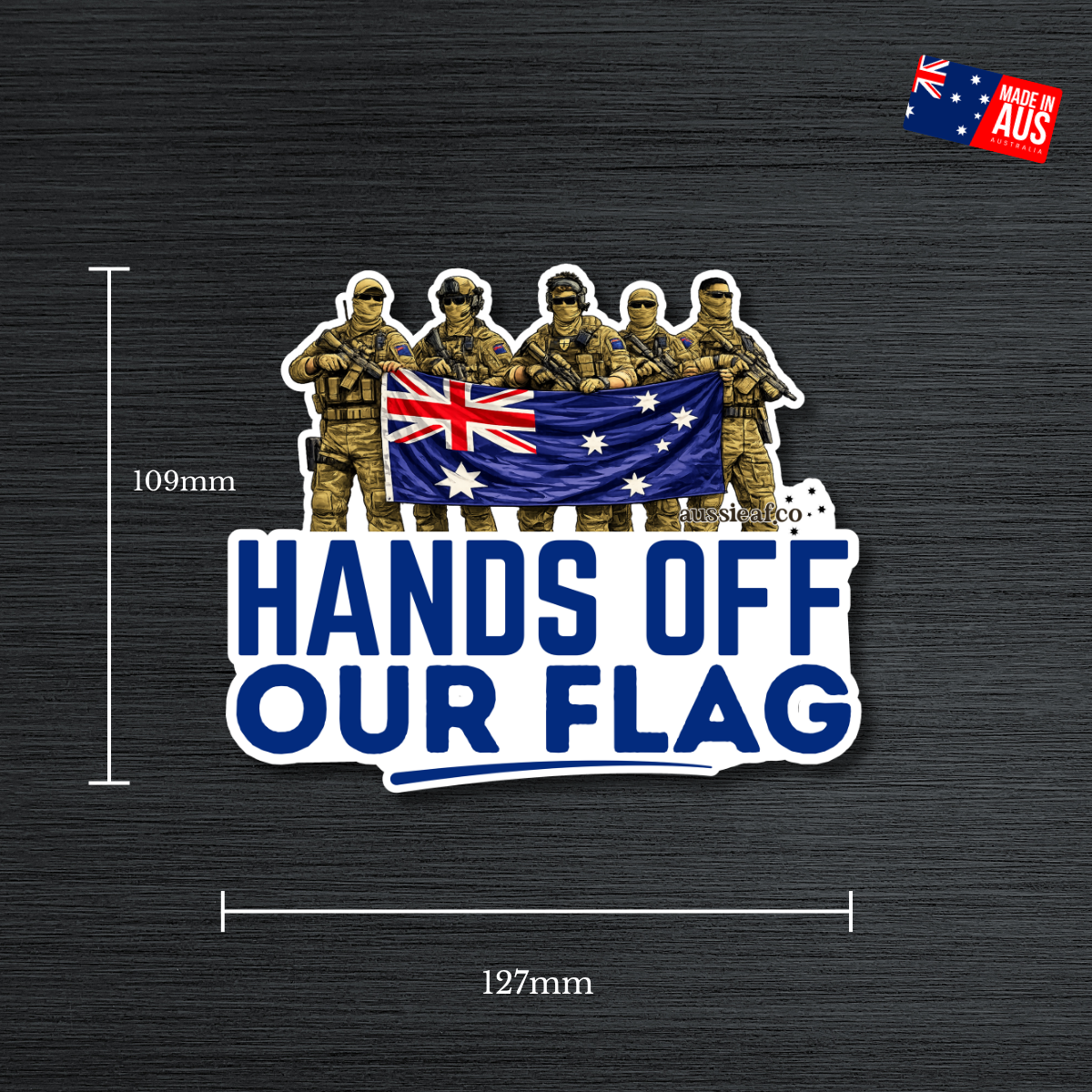 Hands Off Our Flag UV Vinyl Sticker [Limited Edition]
