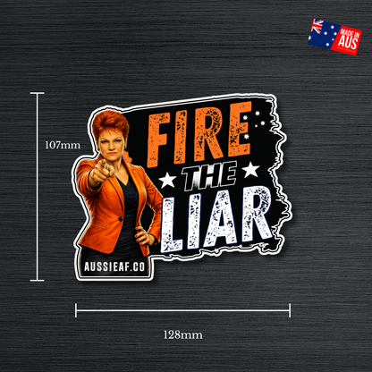Fire the Liar | Orange Party... UV Vinyl Sticker [Limited Edition]