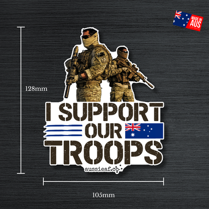 I Support Our Troops UV Vinyl Bumper Sticker [Limited Edition]