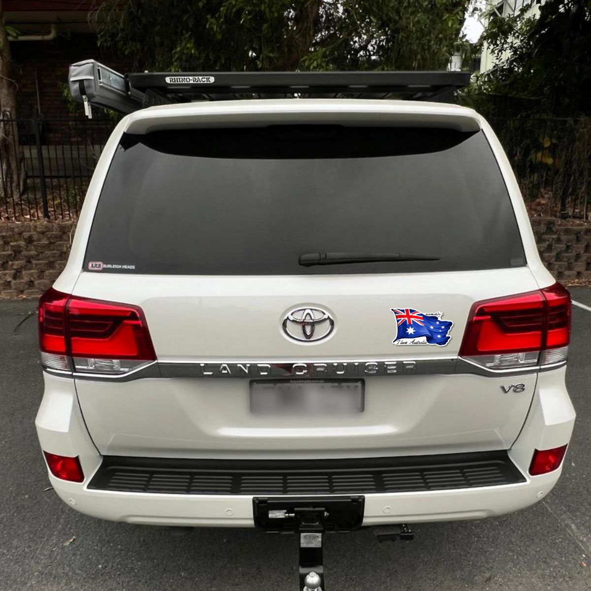 I Love Australia, Australian Flag UV Vinyl Bumper Sticker [Limited Edition]