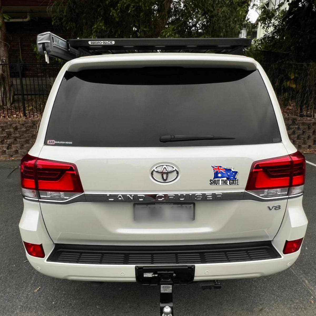 Shut the Gate V3 Australian Flag UV Vinyl Bumper Sticker [Limited Edition]