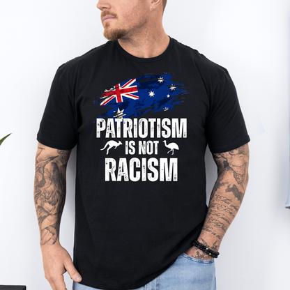 Patriotism is Not Racism New Unisex FRONT Print Shirt