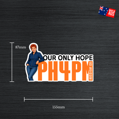 PH4PM Pauline Hanson/One Nation UV Vinyl Sticker [Limited Edition]